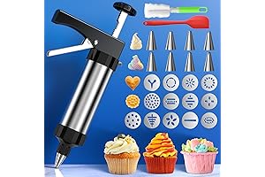 Churro Press and Cookie Press Set - Multifunctional Baking Kit for Churros,...