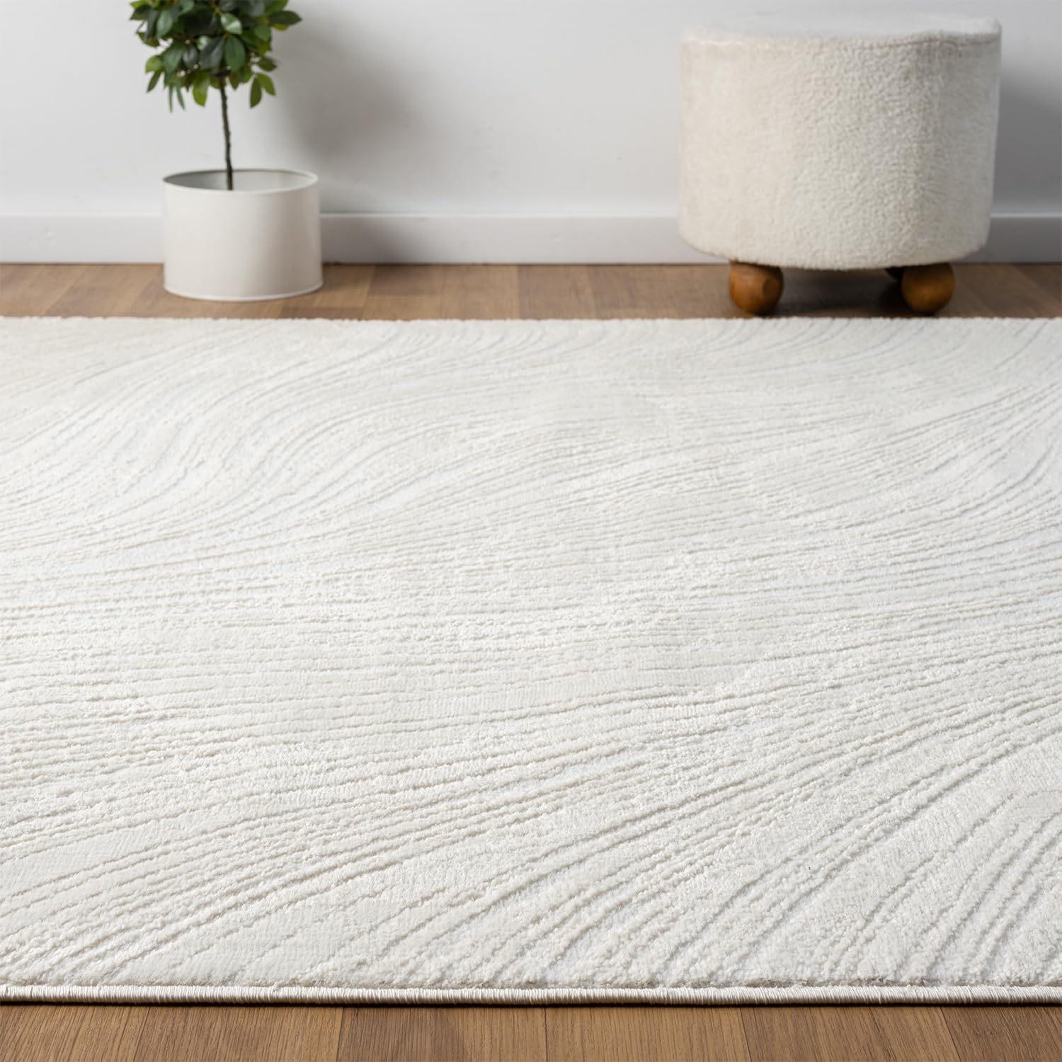 VIMODA Teppich Kurzflor Modern 3D Muster Hoch-Tief-Struktur Wohnzimmer&Schlafzimmer,Size:120x170 cm;Farbe:C757