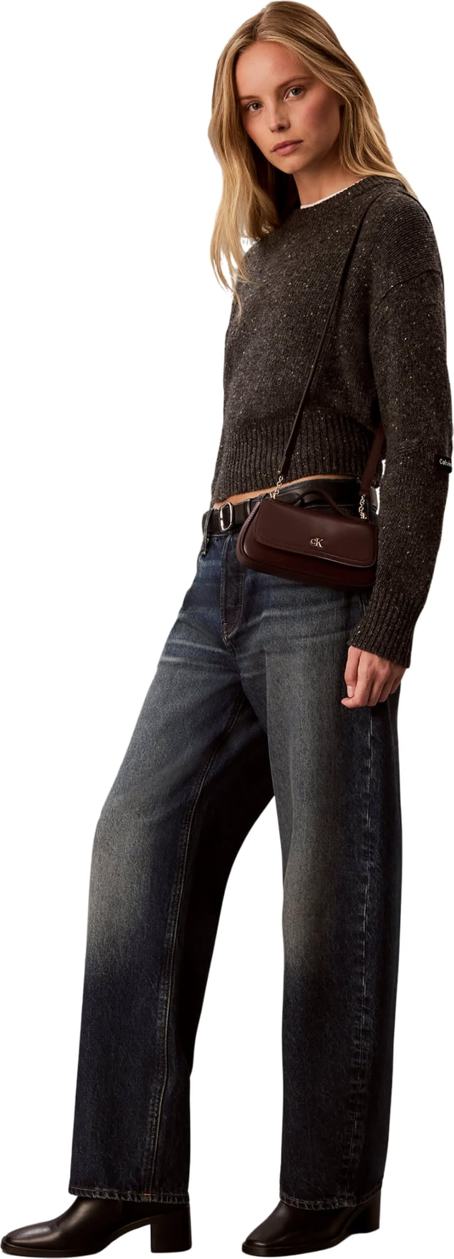 Calvin Klein Ck Top Handle Crossbody Lv04f3679g - Crossover Mujer