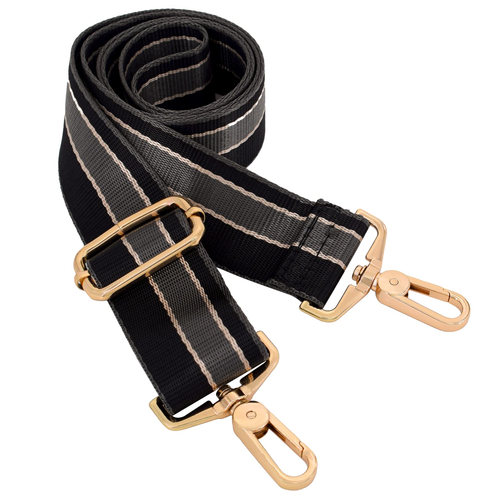 Strap Purse Crossbody Bag Strap Replacement Metal Swivel Hook Shoulder Strap Guitar Strap for Crossbody Bag/luggag …