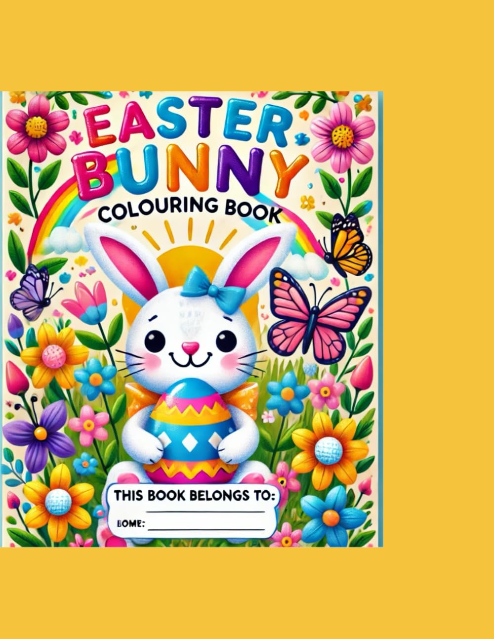 Easter Bunny Colouring Book: Fun and Simple Easter-Themed Colouring Pages for Kids