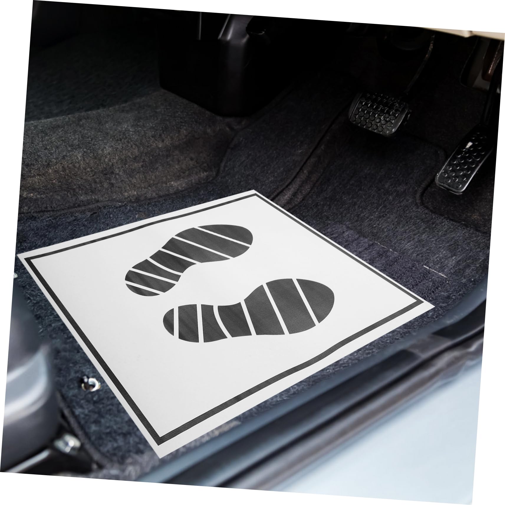 25 pcs Floor Paper car Foot mats Disposable car mats Waterproof Carpet — view 4