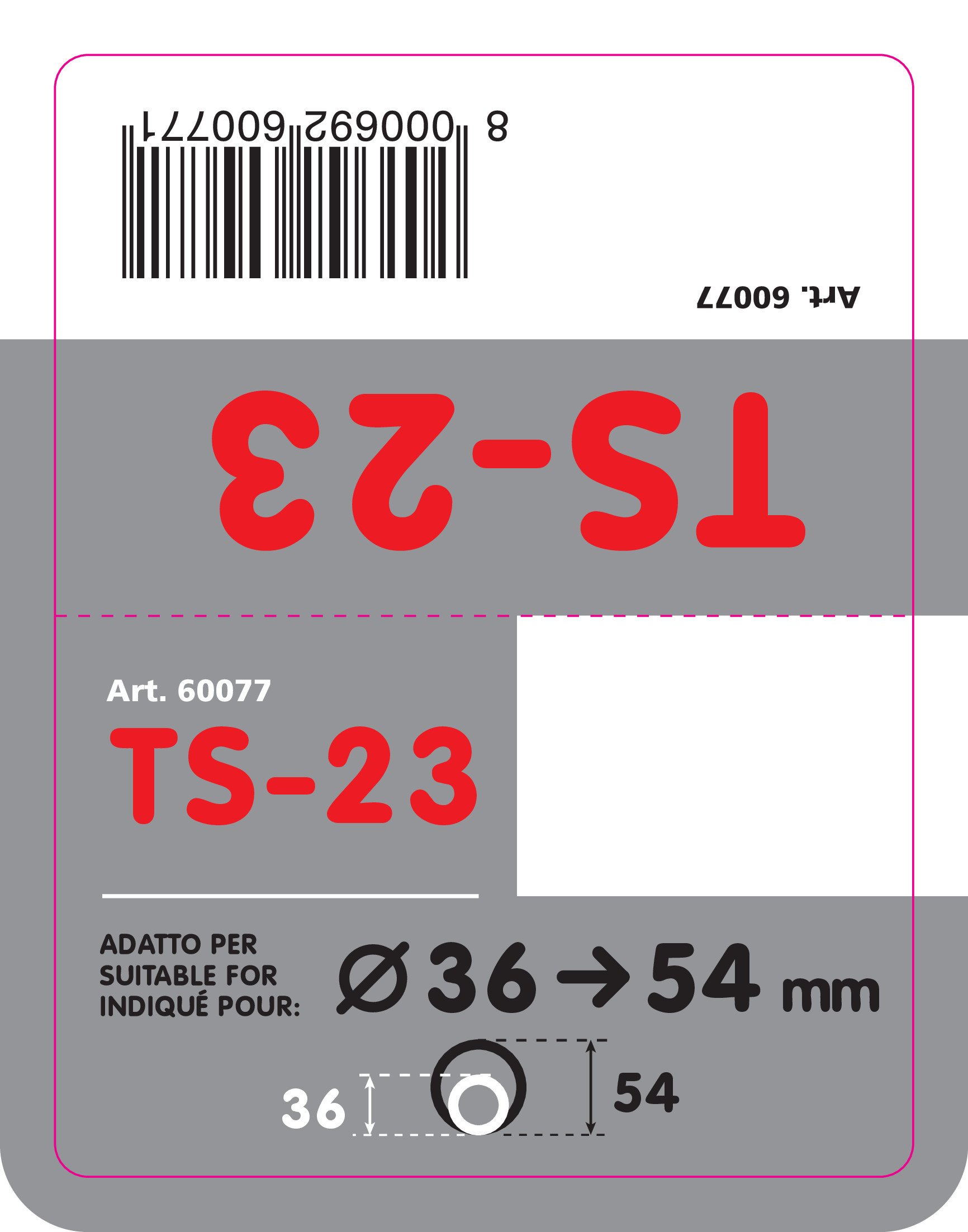 Lampa Terminale TS-23 In Acciaio Inox - Diametro 38-48mm Per Applicazioni Industriali - Foto 4