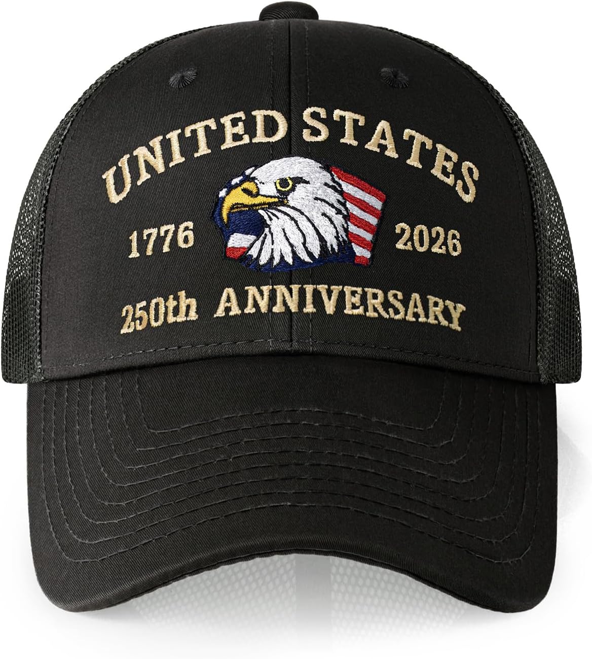 America 250 Hat 250th Anniversary USA Baseball Cap (1776–2026) Adjustable Ball Cap Embroidered Patch