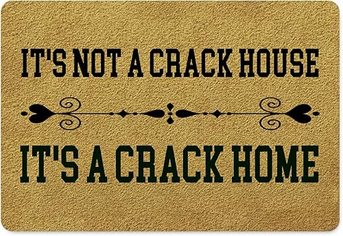 Miniatura 7 de FunXiLin Felpudos de bienvenida para decoración del hogar (23.6 x 15.7 pulgadas), divertidos tapetes con parte trasera de goma antideslizante,