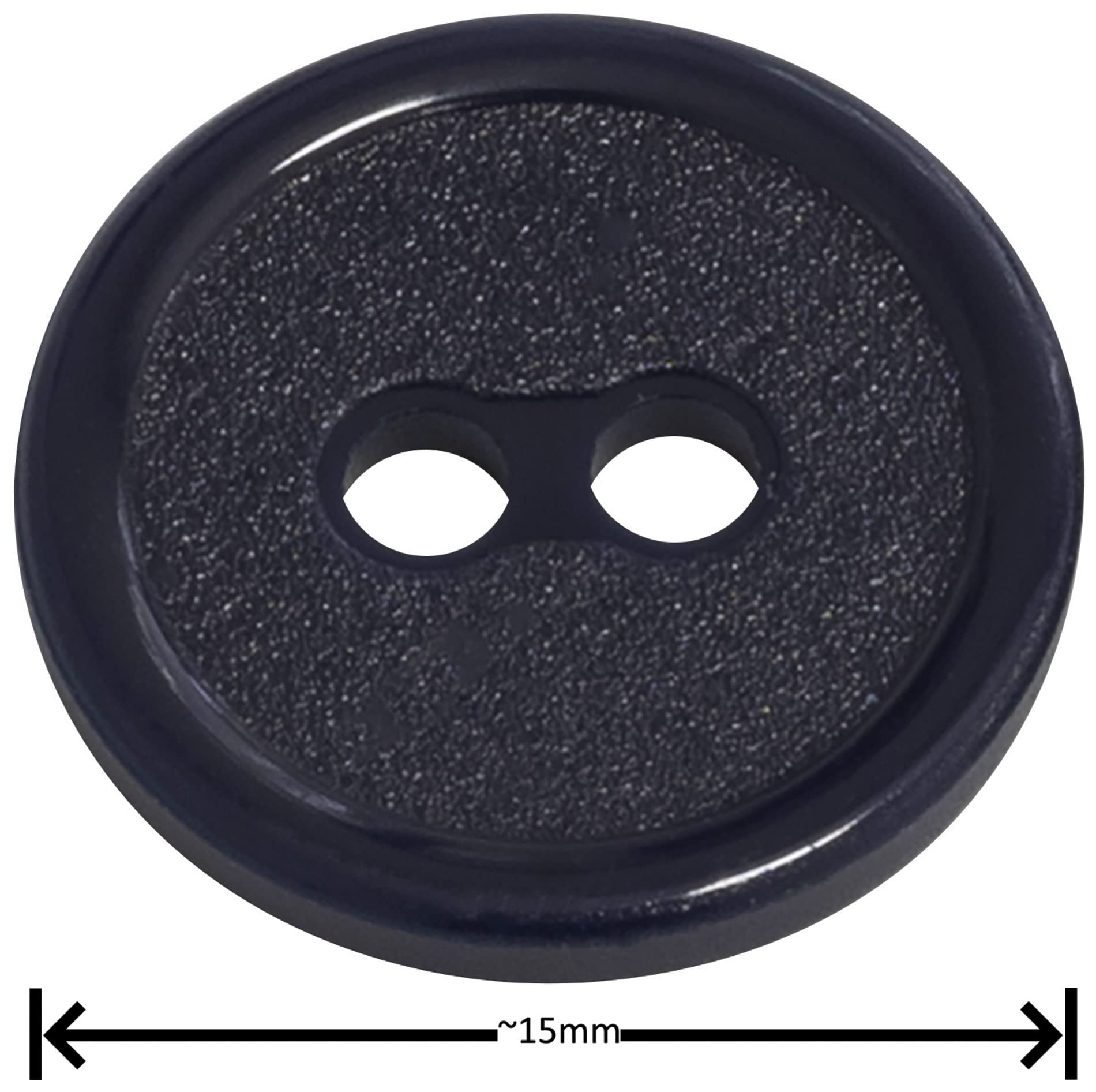 AERZETIX - C65574 - Lot De 10 Boutons à Coudre Ronds 10x1.4