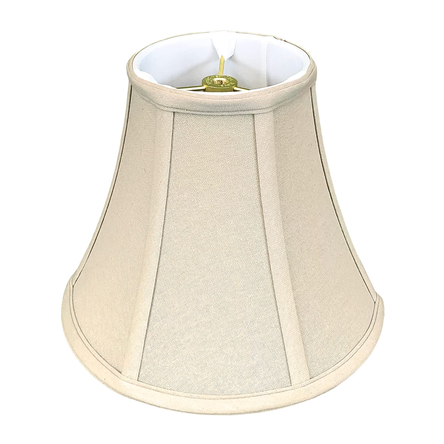 Royal Designs, Inc. BSO-704-16LNBG True Bell Basic Lamp Shade, 8 x 16 x 12.6, Linen Beige