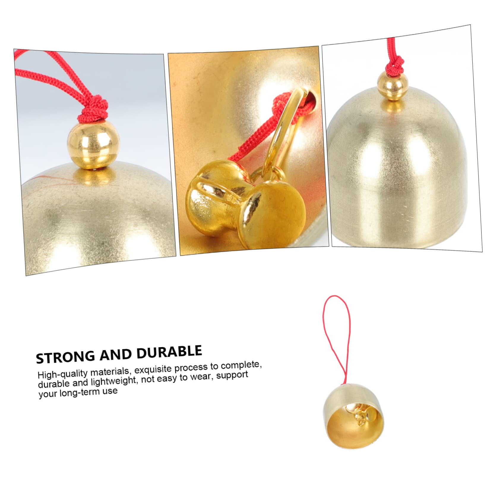 POPETPOP 3 Set La Campana Tintinnio Luci Fatate Fiocco Di Neve Arredamento Estetico Della Camera Campana D'oro Suonare Il Campanello Campane A Mano Ornamenti Golden Lega 10 Pezzi * 3