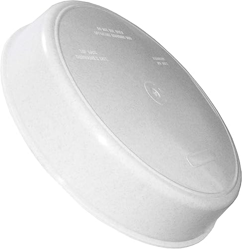 Miniatura 2 de Rehabilitation Advantage Plato particionado de alta cara con tapa, gris (paquete de 2)