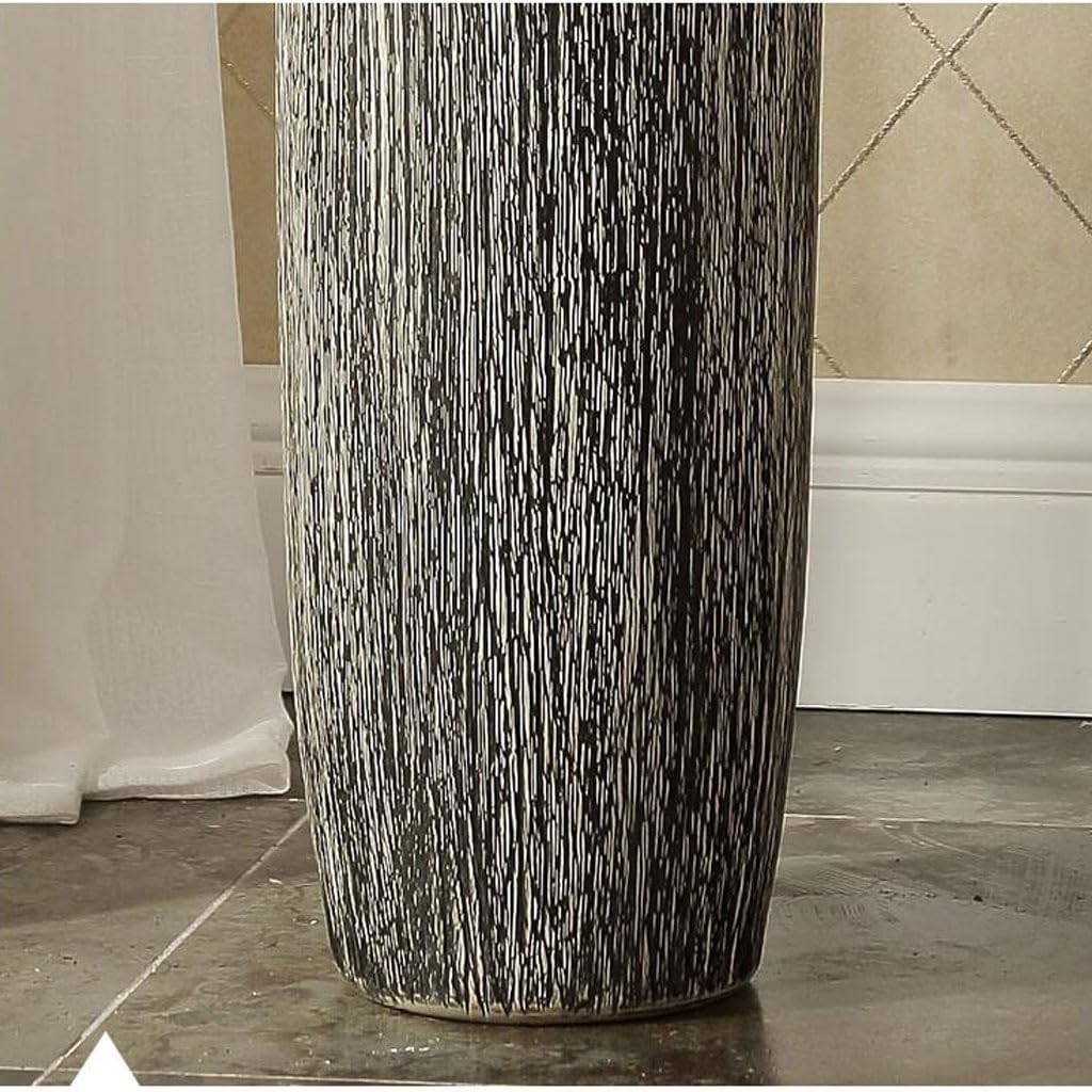 Wazon ceramiczny wazon podłogi duży dekoracja salon suszony wazon kwiatowy retro dom domowy sypialnia badanie dekoracji ozdoby dekoracyjne wazon (rozmiar: a)