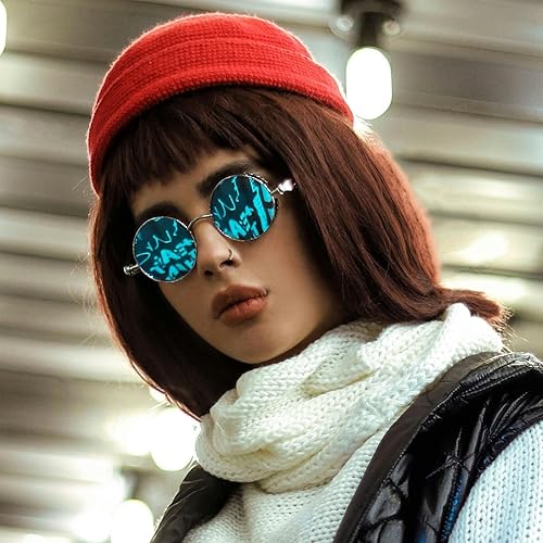 Miniatura 2 de Gafas de sol Joopin polarizadas, estilo Lennon, redondas, gafas de sol estilo hippy redondas para mujer y hombre