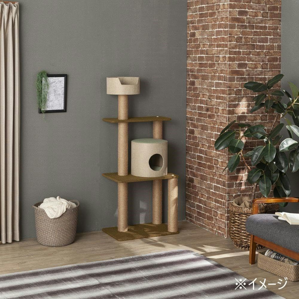 Amazon | カインズ(CAINZ) キャットインテリアタワー スリム 幅
