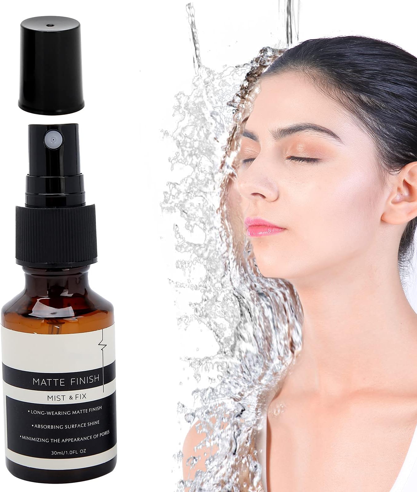 – Makeup Setting Spray, Professional Long Lasting Formula Refreshing Hydrating Waterproof Sets Makeup With A Matte Finish Facial Makeup Fix Finishing Spray 30ml
