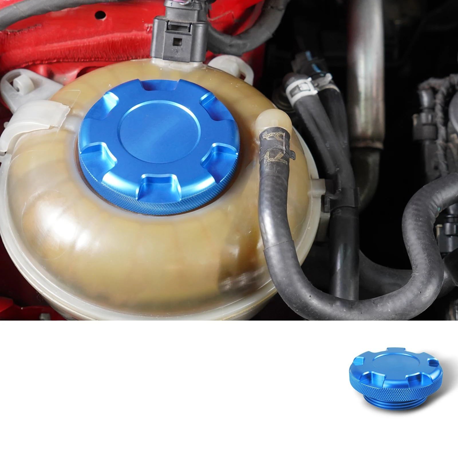 IBNA Coche OEM 3C0121321 Tapa del Radiador De Refrigerante para A3 8V 8Y S3 8V TT RS3 8Y Q3 Accesorio(Azul)