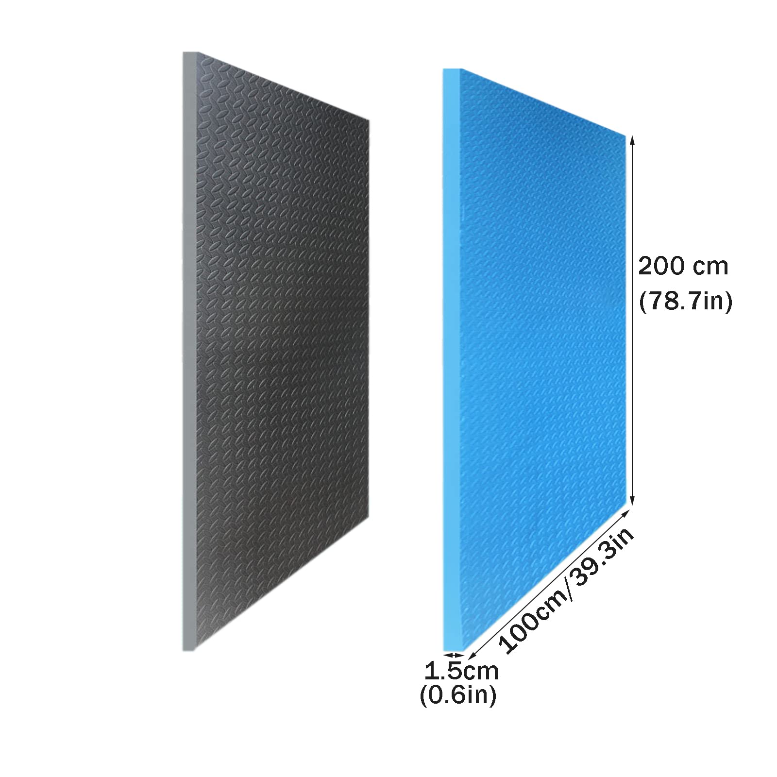 estera de ejercicio， Alfombrilla protectora for cinta de correr de 1,5 cm de grosor y gran reducción de ruido for bicicleta estática.