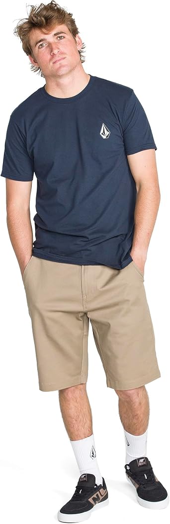شورت فولكوم Vmonty Stretch 22 Chino للرجال للارتداء اليومي غير الرسمي، مقاس مريح