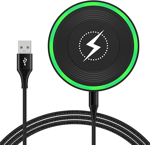 Cargador inalámbrico de 15 W, almohadilla de carga rápida para teléfono Android para Moto razr+ 2025 G Stylus 5G 2025 G Power 2025 Edge 2025,