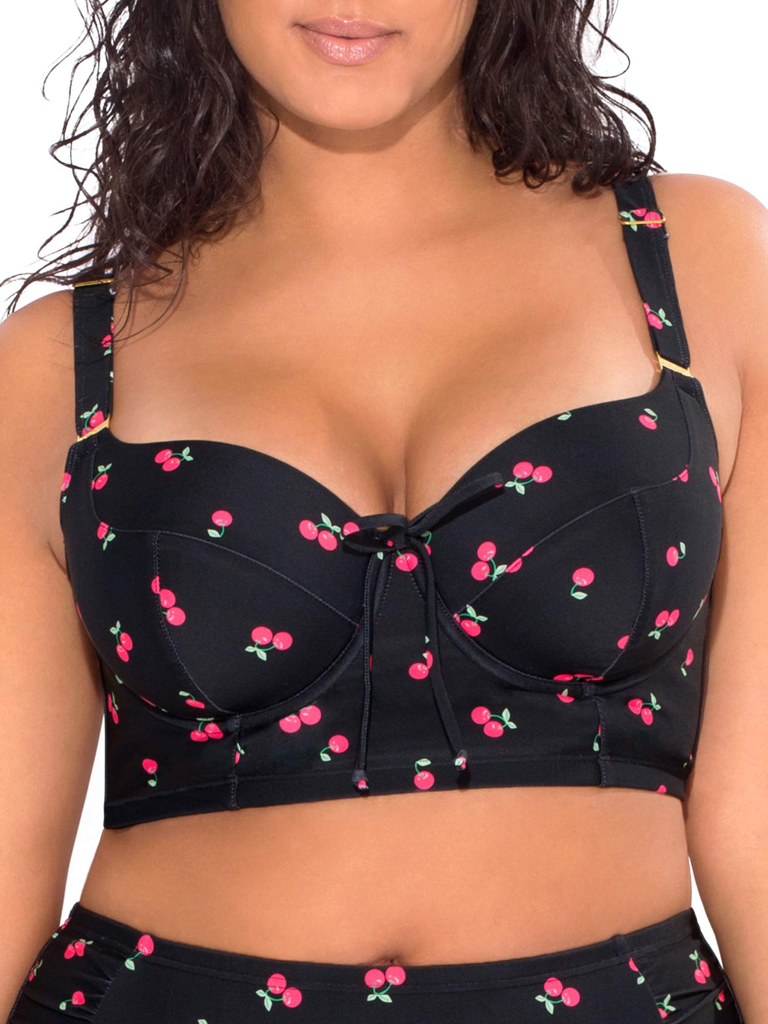 Smart & SexyWomen's Plus-Size Long Lined Underwire Bikini Top
