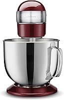 Vista 3 de Mezcladora con soporte Cuisinart, 12 velocidades, cuenco de acero inoxidable de 5.5 cuartos, batidor de chef, paleta para mezclar, gancho para masa