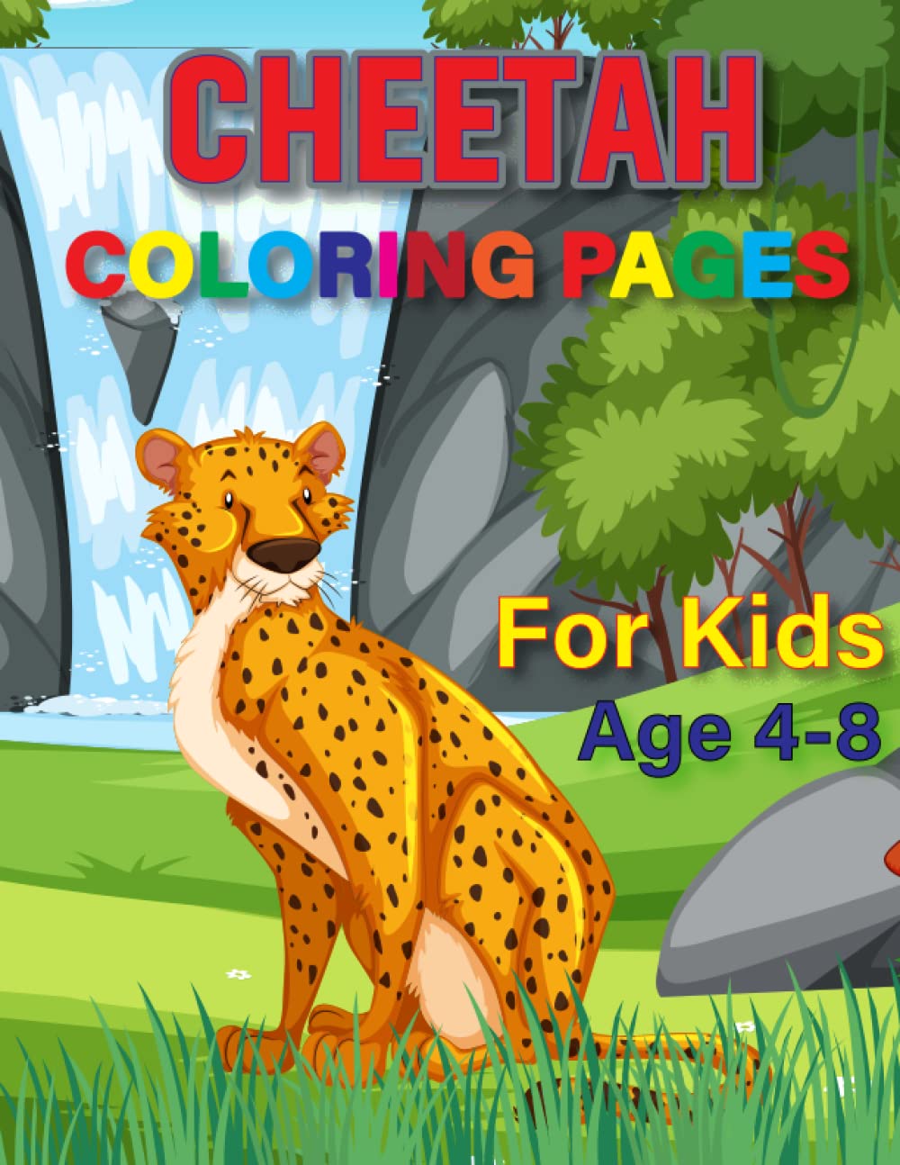 Cheetah Coloring Book
