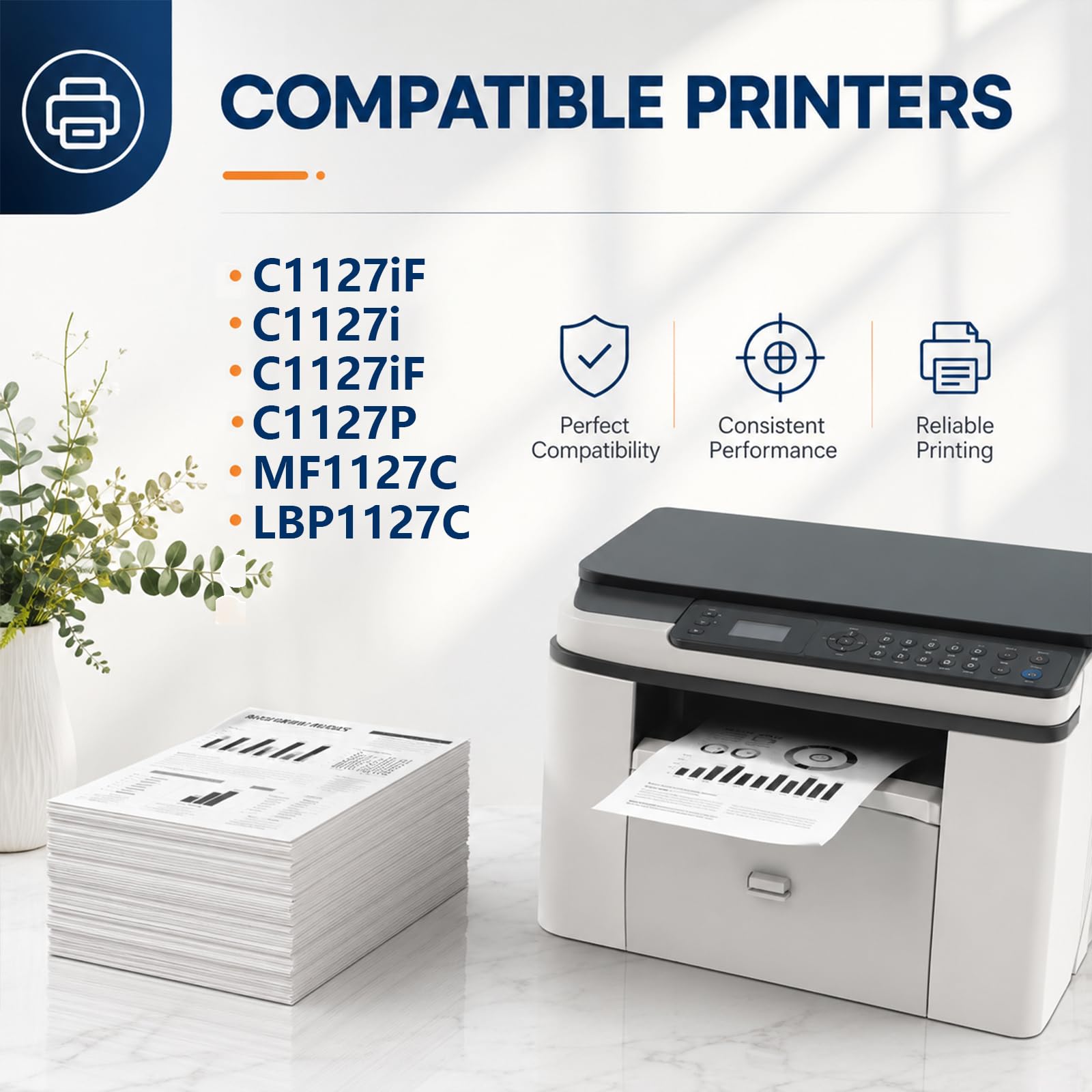Cartouche de Toner T09, Remplacement à Haut rendement pour imprimante Canon C1127iF C1127i C1127iF C1127P MF1127C LBP1127C Impression Haute Vitesse, 4Pack ,4Pack