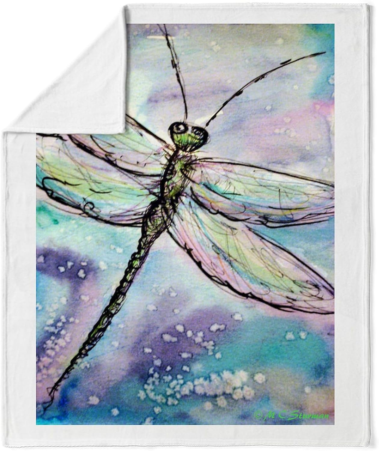CafePress Dragonfly, Beautiful, Throw Blanket Super Soft Fleece Plush Throw Blanket, 60"x50"