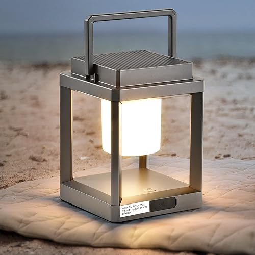 Miniatura 8 de Linterna Solar de Mesa para Exteriores: Luces LED Colgantes Portátiles - Luces Decorativas Impermeables para Patio y Camping