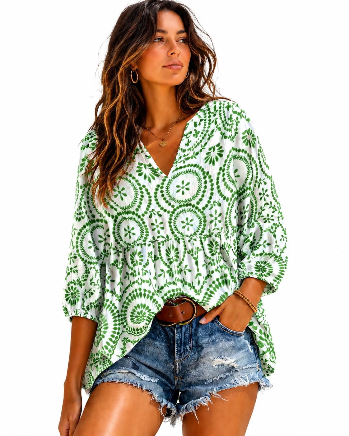 women's floral print boho peplum tops for woman v-neck tunic tops casual western tops for woman