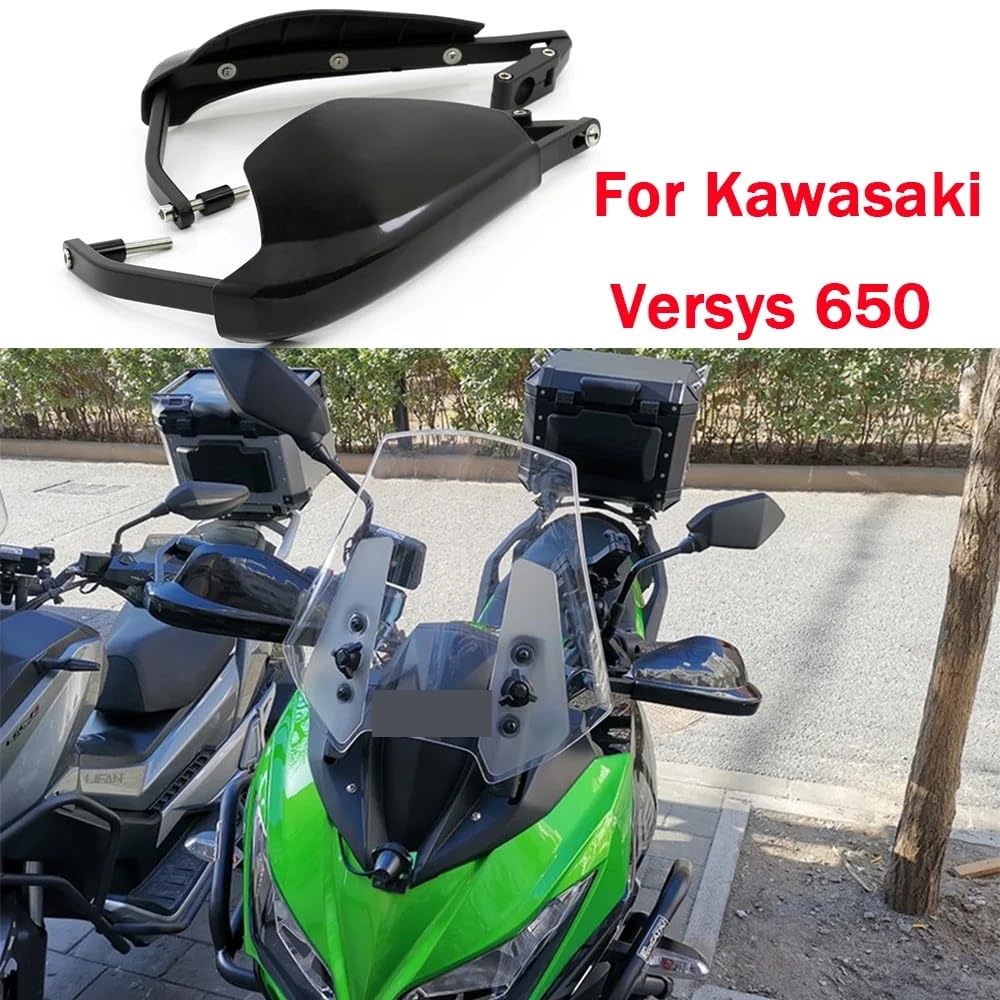 Fit For Kawasaki Versys 650 KLE650 Motocycle Hand Handle Guard Protector Handlebar Handguards Shields Brake Clutch Windshield Sprzęt ochronny