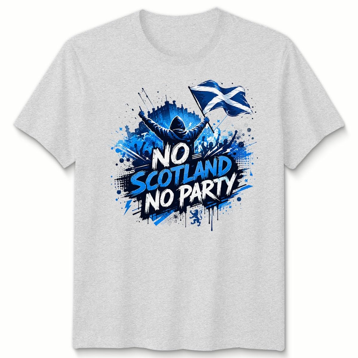 No Scotland No Party Unisex Football T Shirt Game Day 2026 Scotland Soccer Fans Foooty Tee Gift Unisex 3XL Heather Grey — image 1