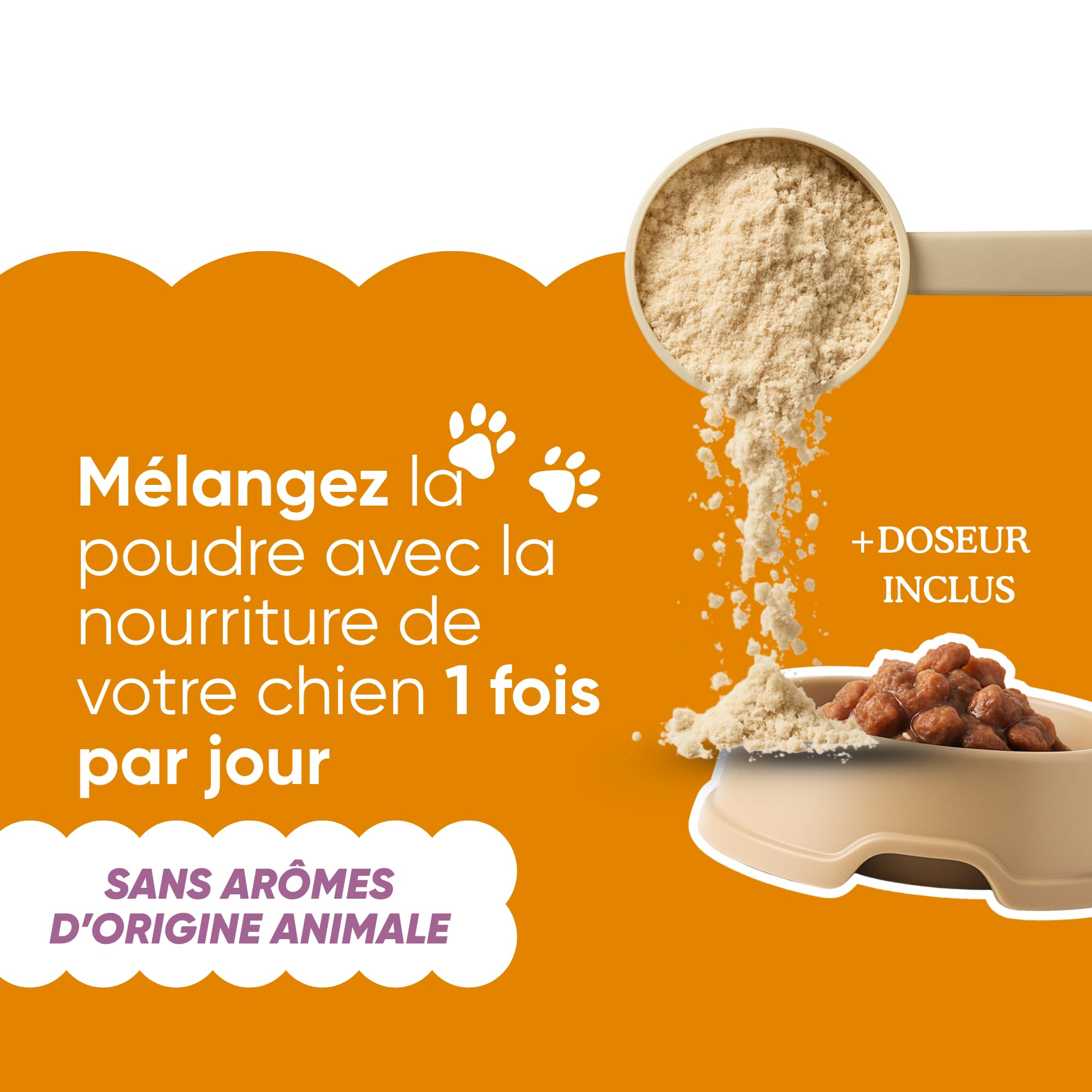 Complément Multivitaminé Complet 11 en 1 | Poudre pour Chiens (250g) | 20 Vitamines et Minéraux & Moringa Bio | sans Appétents Animaux | Idéal pour Régime Maison | Fabriqué en Italie - WELLFOOF