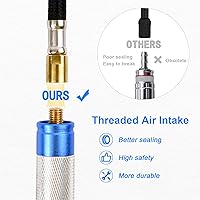 Vista 4 de YON.SOU. Amoladora de troqueles de lápiz, herramienta neumática de 1/8 pulgadas, bolígrafo de grabado neumático de 70,000 rpm, kit de amoladora