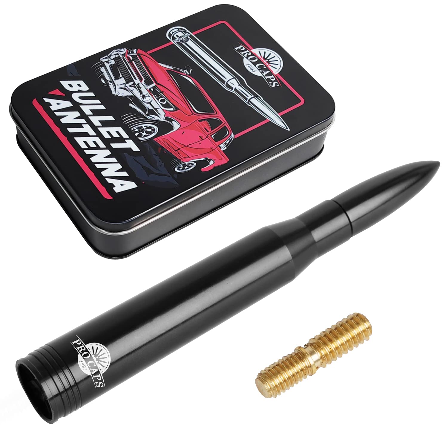 ProCaps 50 Cal Truck Short Antenna for 1994-2023 Dodge Ram 1500 2500 3500 and 2009-2023 Ford F-150 F-250 F-350 Super Duty Radio Antenna Replacement