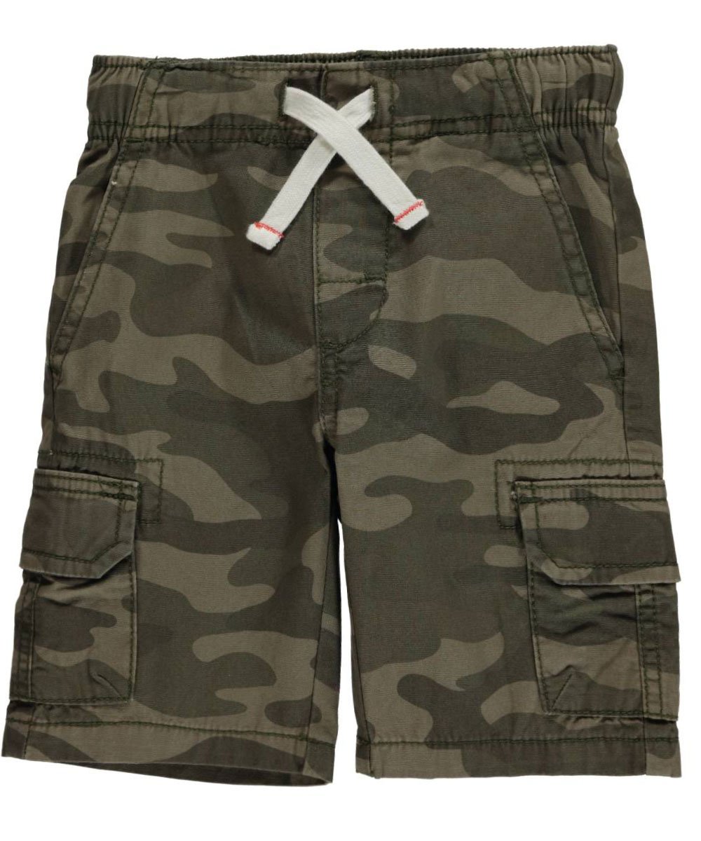Short garçon vert olive camo 4T vêtement été enfant léger - 5