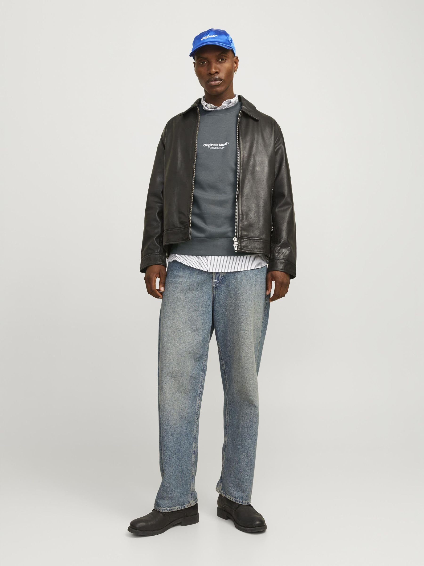 JACK & JONES Sweat-Shirt Sweat à col Rond Imprimé
