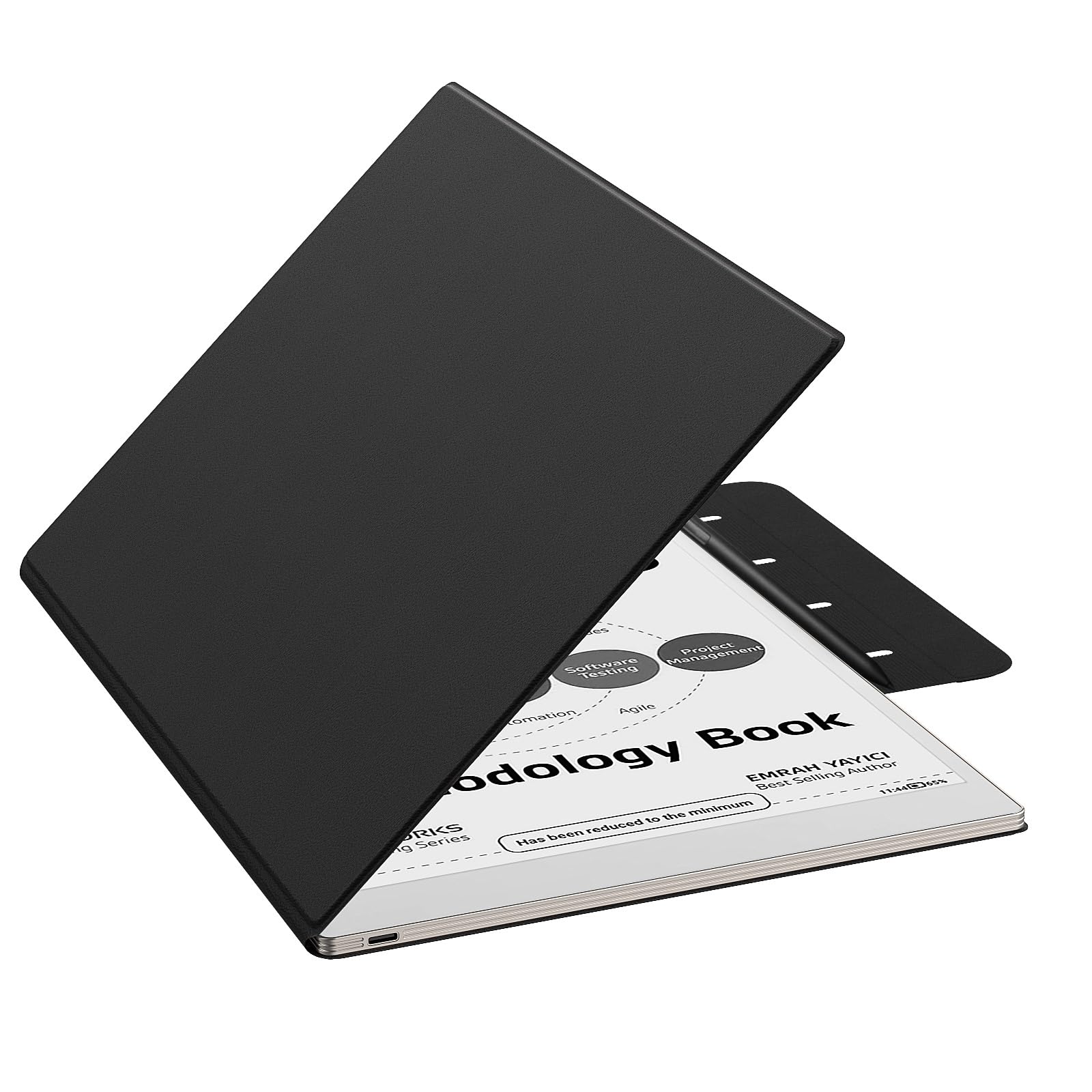 MoKo Case for Remarkable Paper Pro 2024 11.8", Lightweight Ultra-Thin Magnetic Case with Wide Pen Protective Clasp
