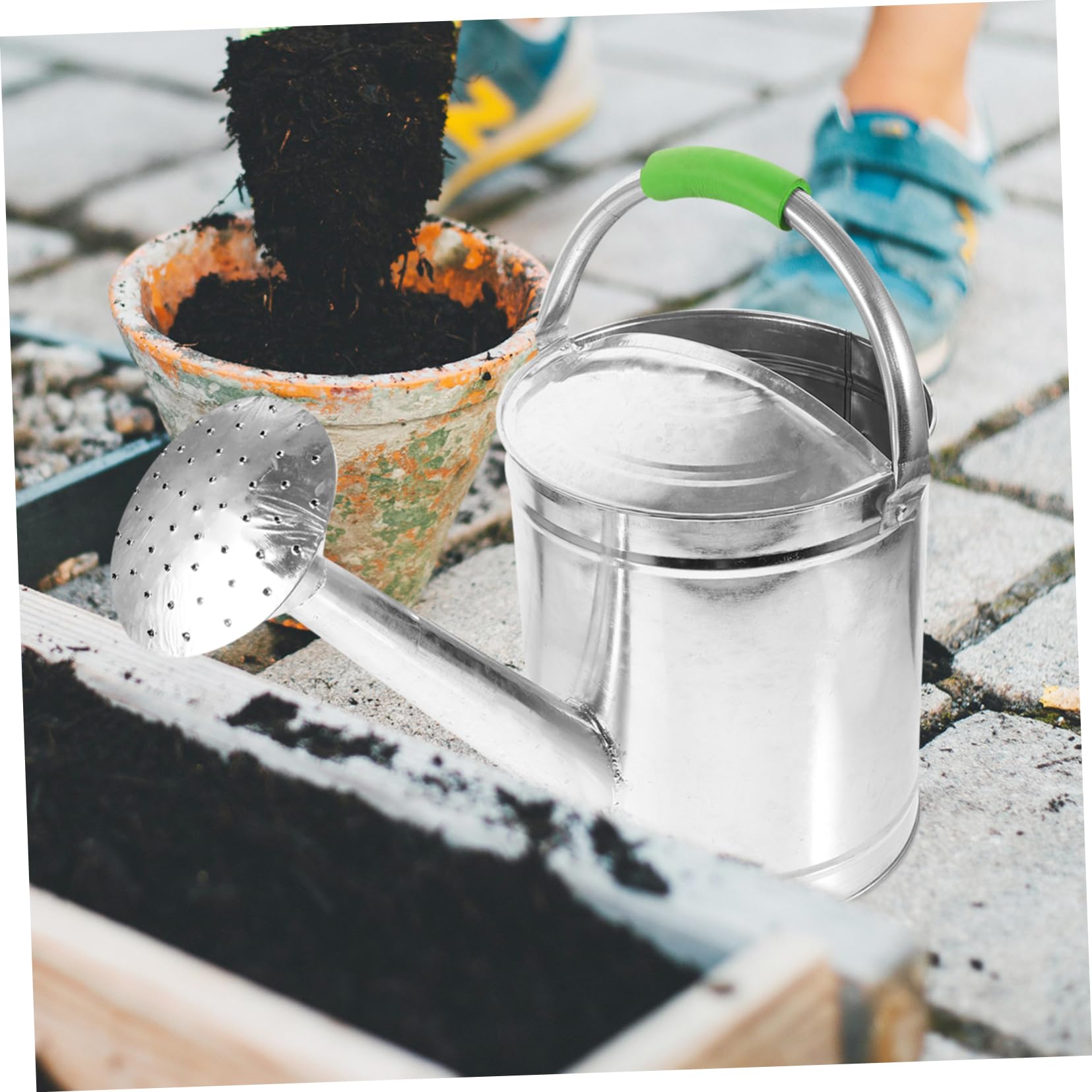 Abaodam Annaffiatoio Per Piant Interno Annaffiatoio Portatile Per Bonsai e Fiori Realizzato in Acciaio Inossidabile Resistente Alla Corrosione Per Innaffiare Piccole Piante in Vaso Scrivan