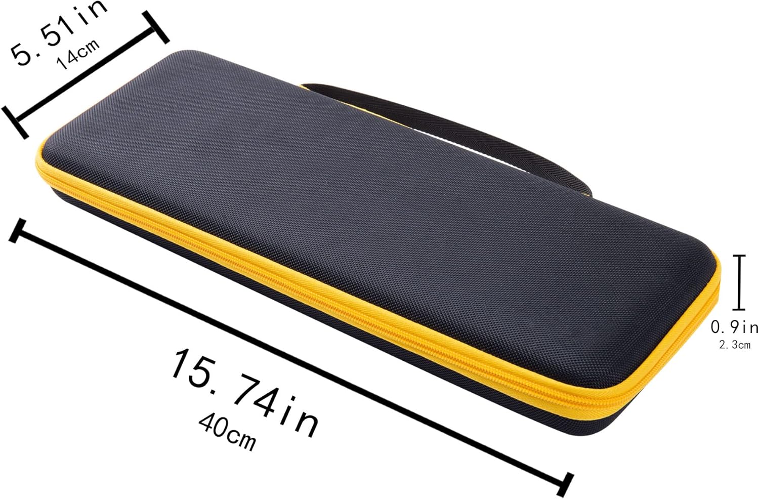 Aenllosi Hard Carrying Case Compatible with Logitech POP ICON Combo/POP Keys Mechanical Wireless Keyboard (Yellow)(Case Only)