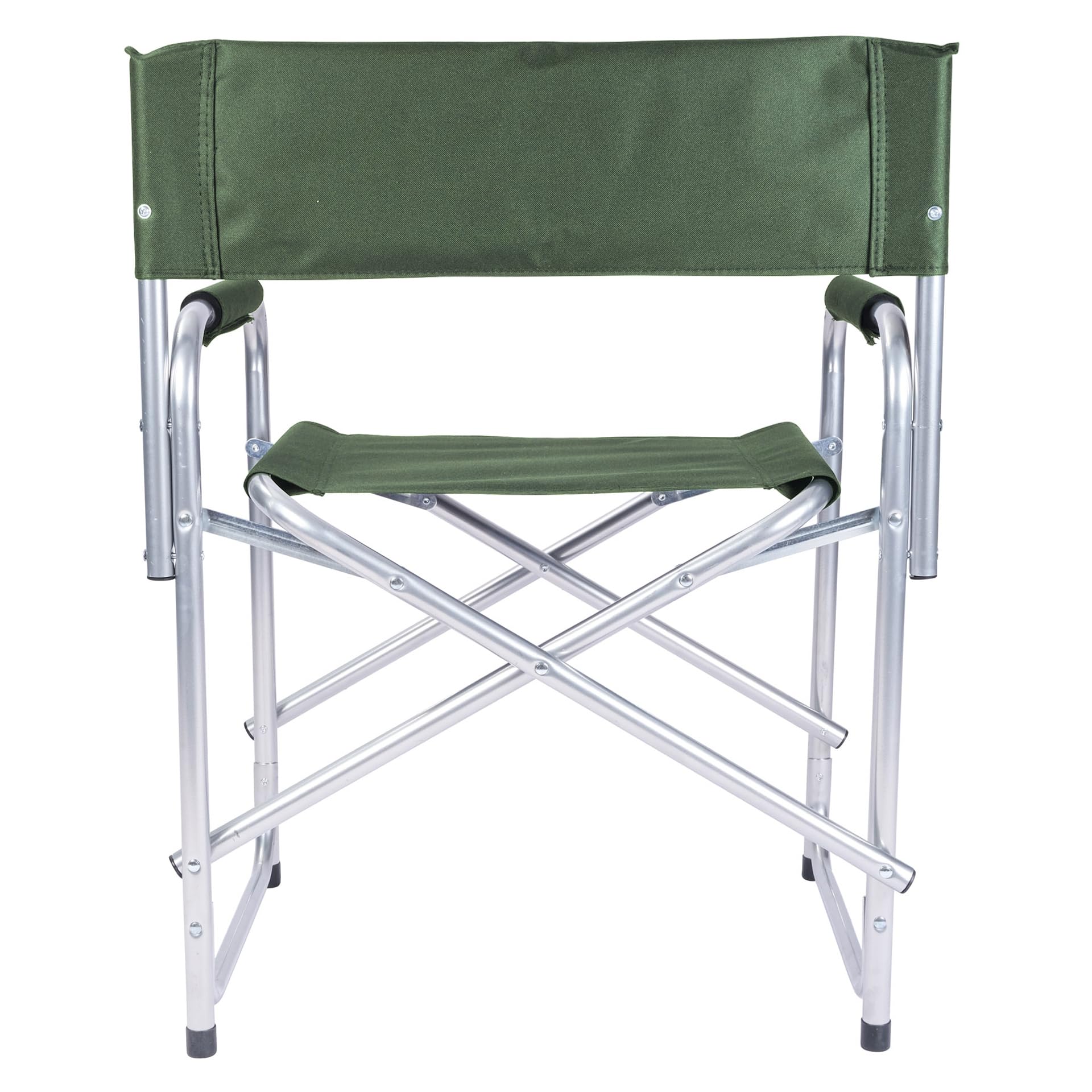 Sedia Regista Pieghevole in Alluminio – Poltrona da Spiaggia e Giardino, Leggera e Resistente, Struttura Antiruggine, Seduta in Poliestere, Richiudibile per Campeggio, Picnic, Esterni (Verde scuro)