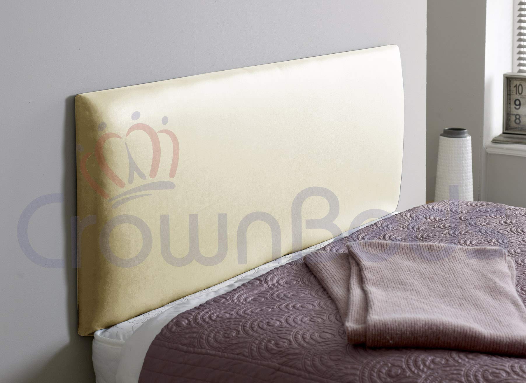 A New Faux Leather Headboard Avalaible In 2FT6,3FT,4FT,4FT6,5FT,6FT (Cream, 5ft (kingsize))