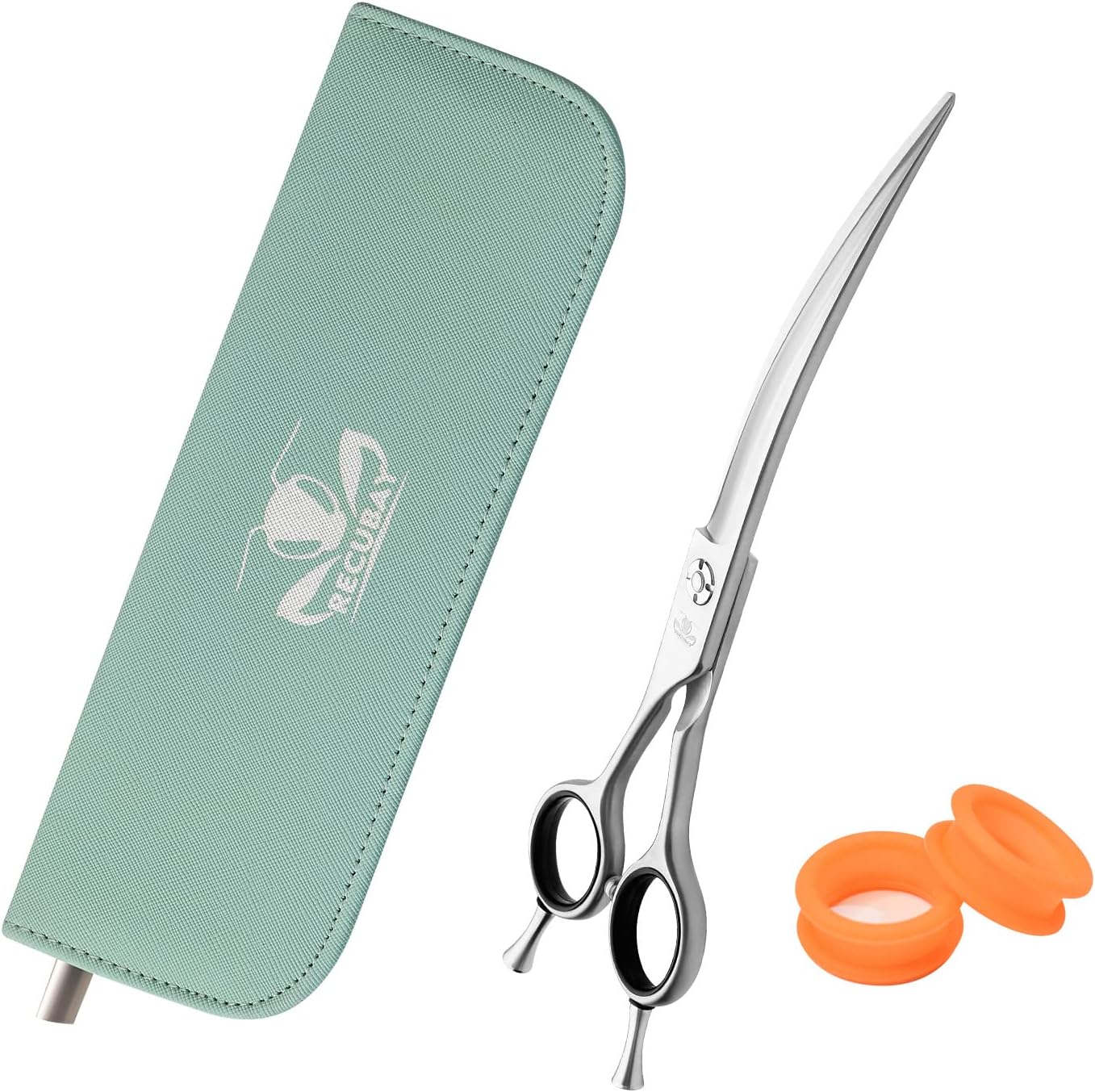 Recubay Left Handed Matte Deluxe Dog Grooming Scissors