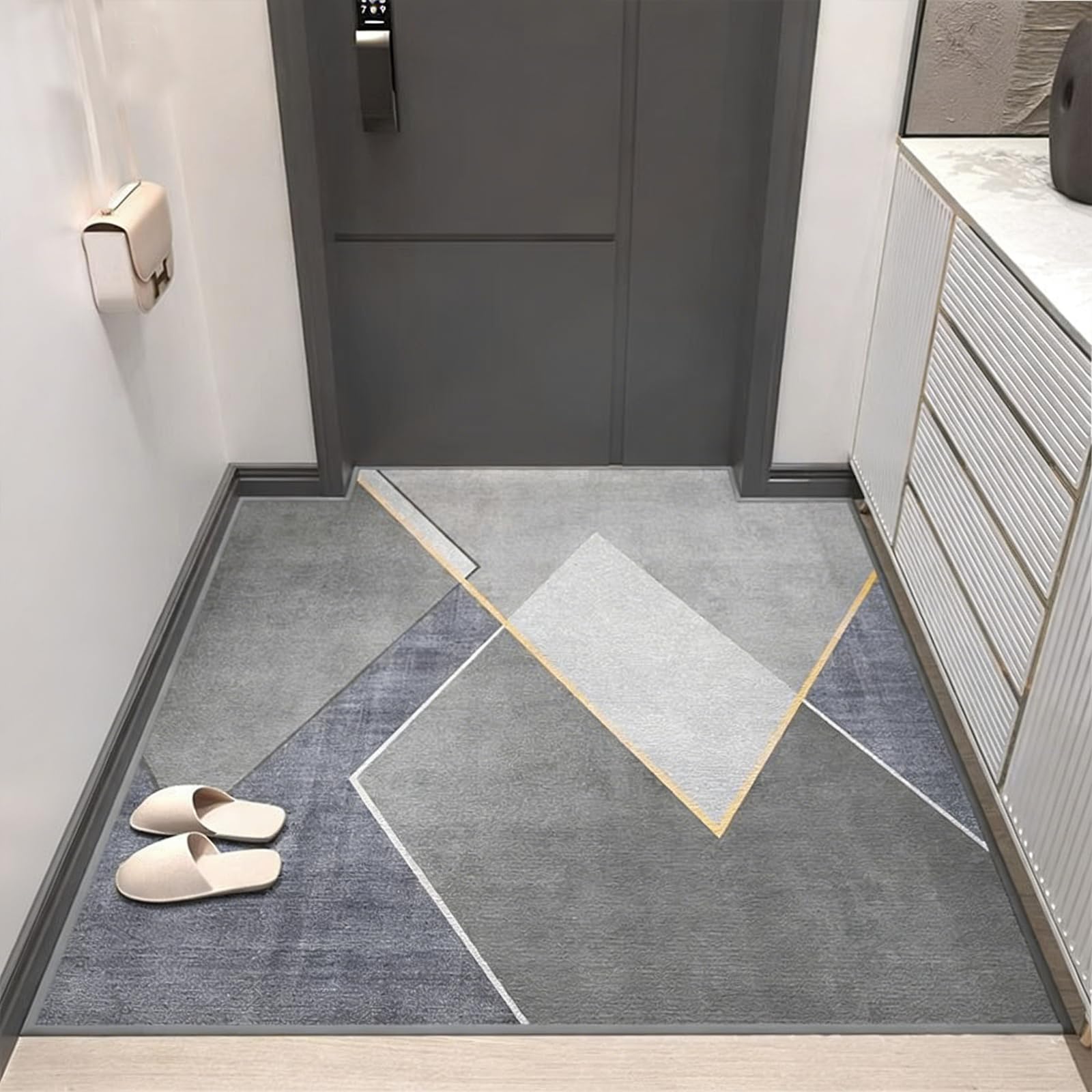Tapis de salon 130 x 210 cm antidérapant pour chambre à coucher