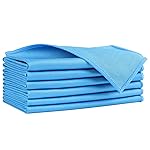 HOMEXCEL Microfiber Glass Cleaning Cloths 6 PK, Lint Free Streak Free, Reusable Microfiber Cleaning Cloth for Cleaning Windows, Glasses, Mirrors, Screens, Stainless Steel, and More, Blue-1416