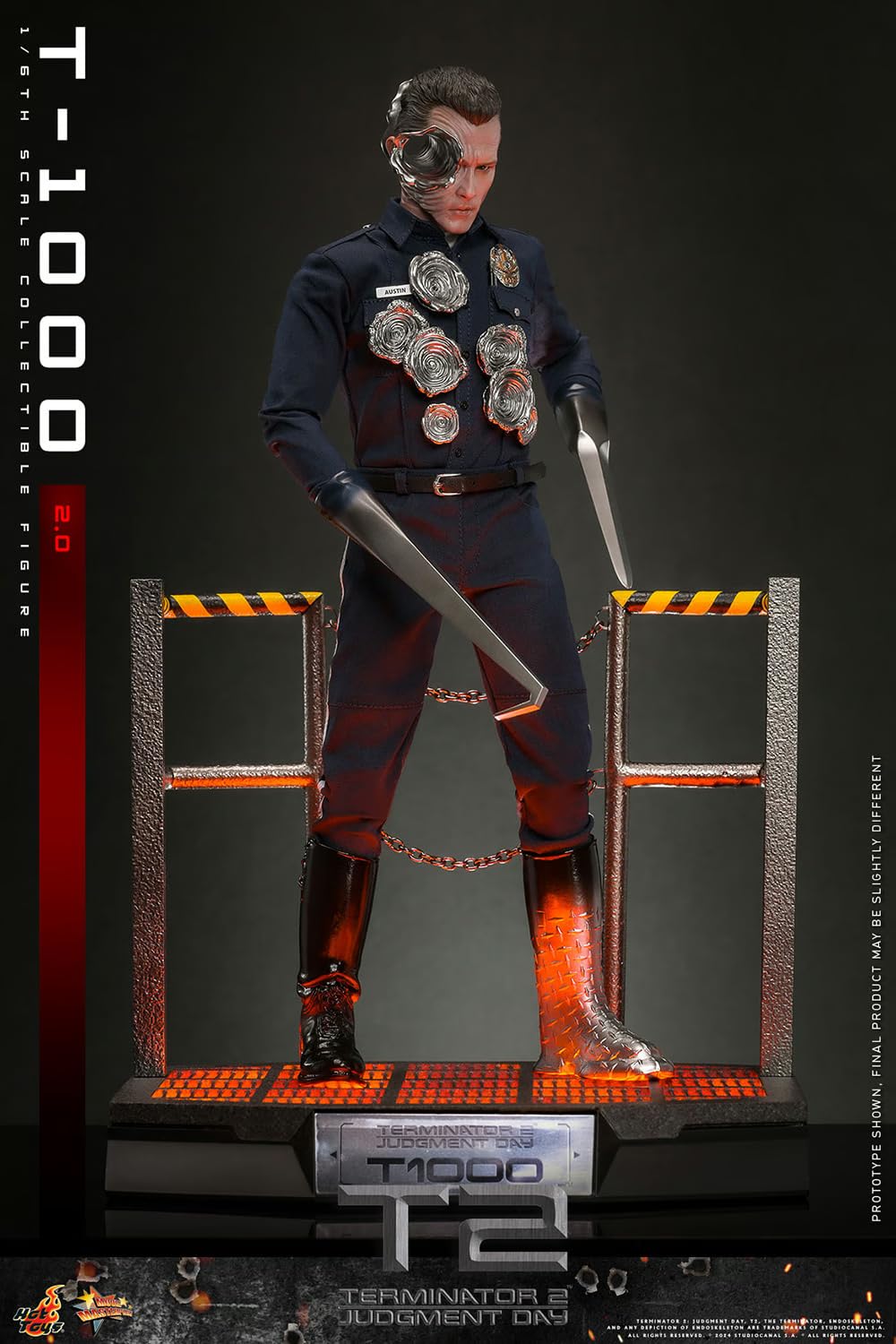 Amazon.co.jp: Hot Toys ターミネーター2:審判の日 T-1000 (2.0) 1/6