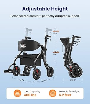 Amazon.com: VOCIC Walkers for Seniors Z59, 2 in 1 Walker