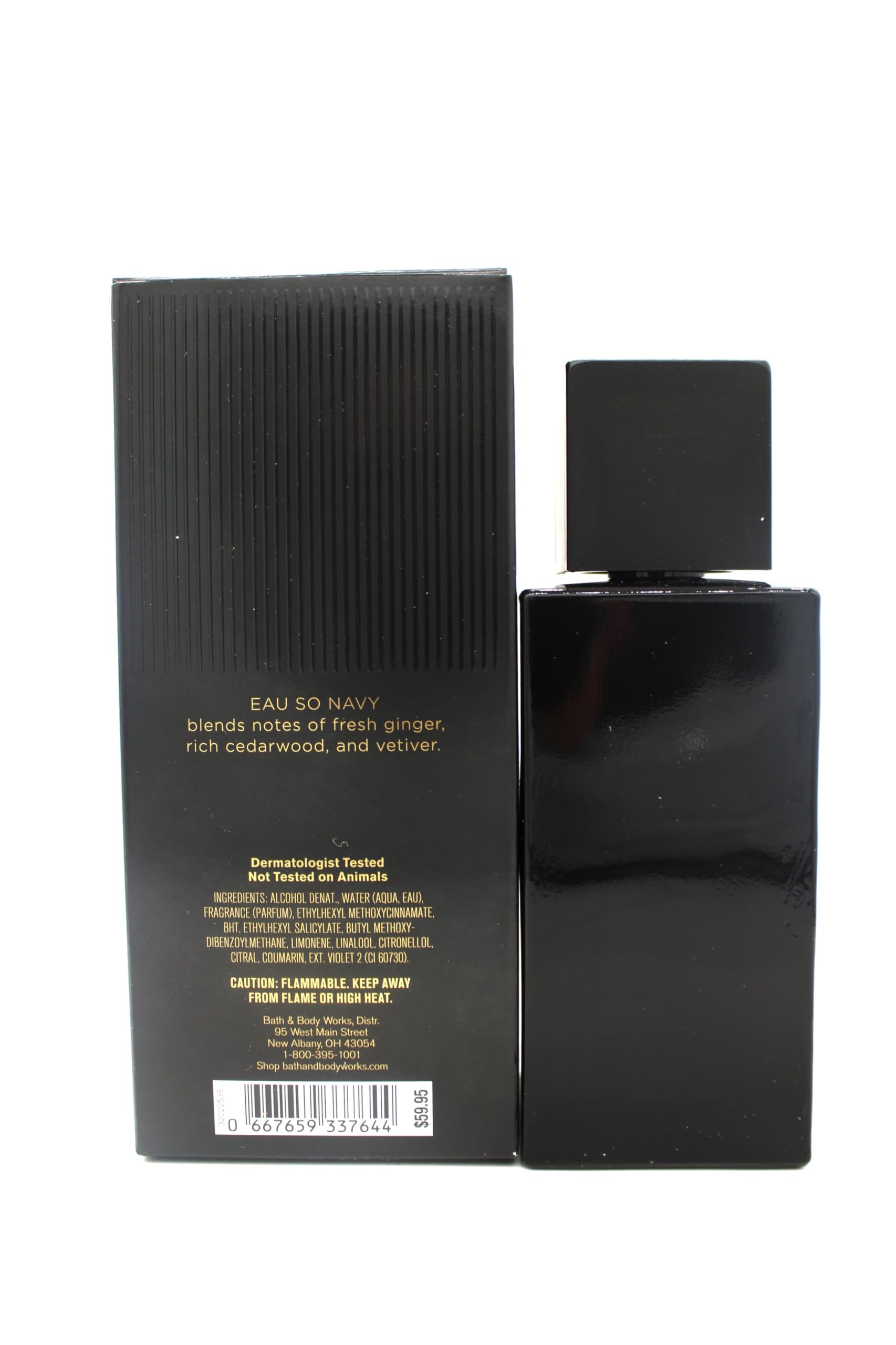 EauSo Navy, Bath and Body, Men's Cologne Body Spray, 3.4 fl oz