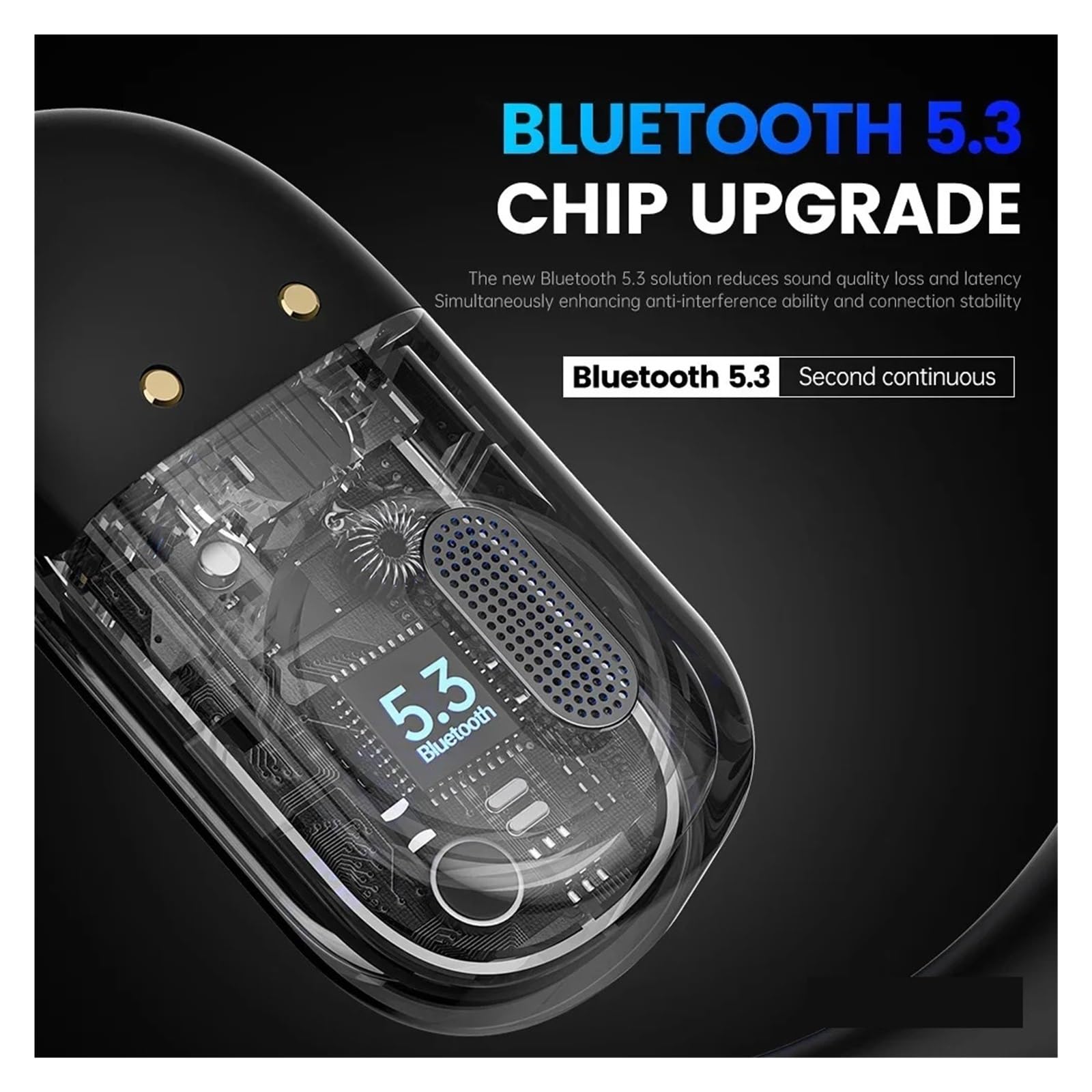 Cuffie con comfort stabile e suono ad alta risoluzione Bassi puri Boost Auricolari Bluetooth 5.3 Cuffie for lo sport(Ivory)