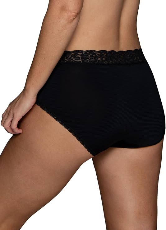 Vanity Fair Womens Flattering Lace Panties: Lightweight & Silky with Superior Stretch