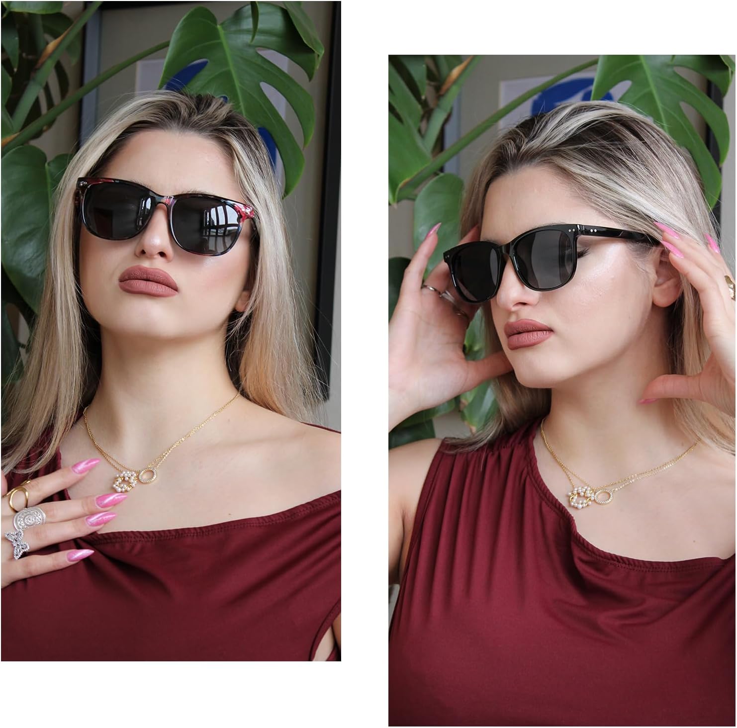 HAOLOTA Polarized Sunglasses for Women, Classic Round Sun Glasses for Driving Fishing lightweight UV400 Protection - Image 3