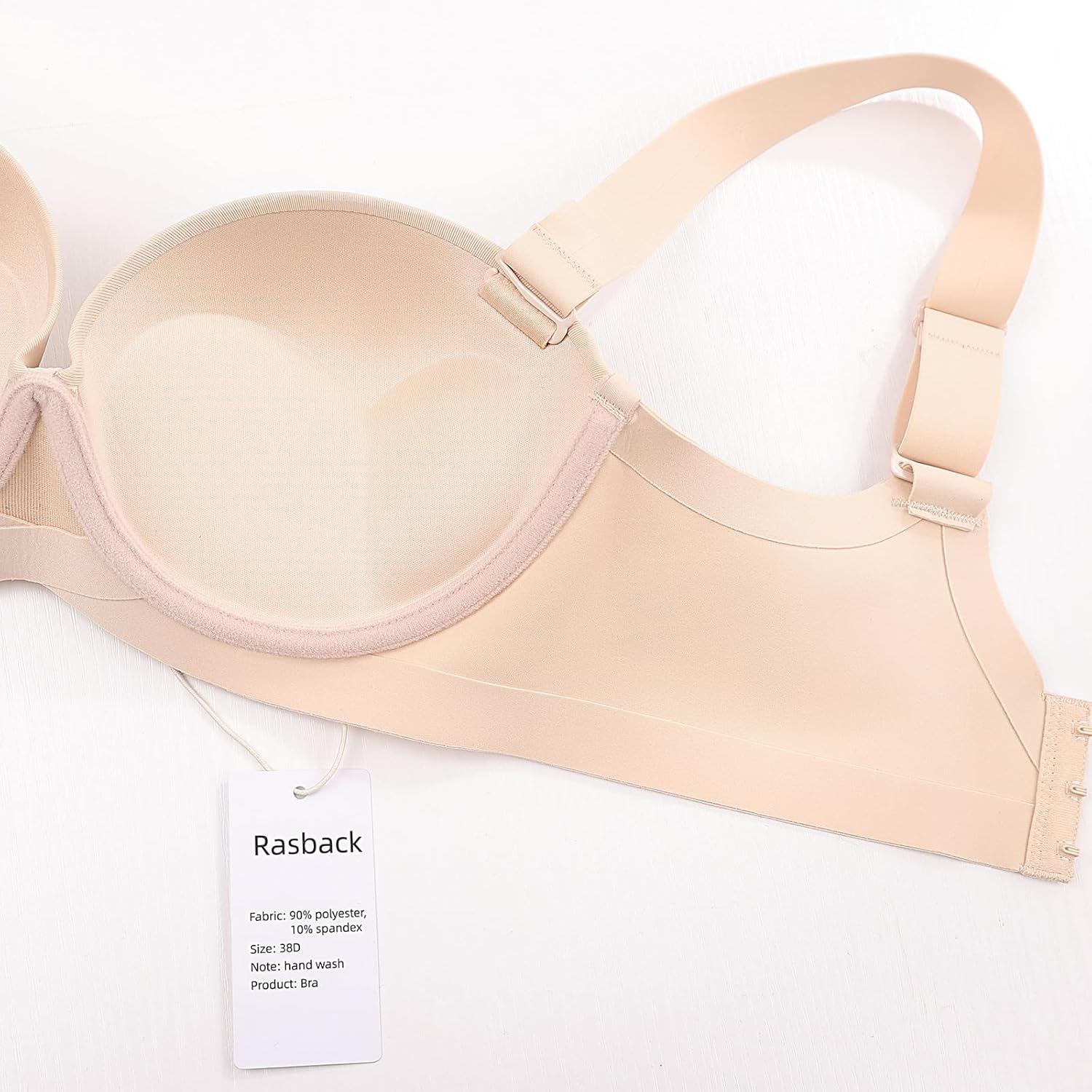 Balconette Push Up Bras for Women Support Underwire Back Smoothing T-Shirt Bra - Image 5